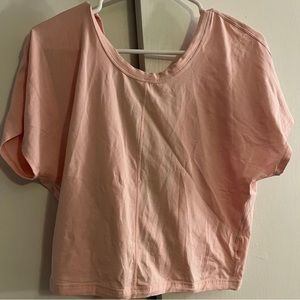 Lululemon pink tie back top size 8
